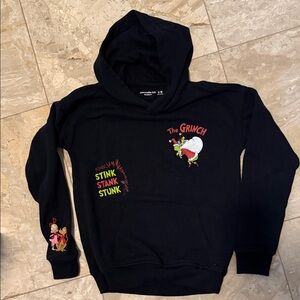 Abercrombie Kids Black Grinch Graphic Hoodie